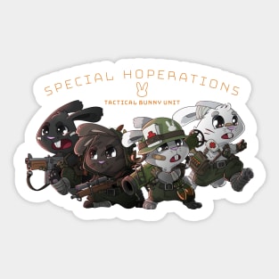 Special Hoperations: Tactical Bunny Rabbit Squad Sticker